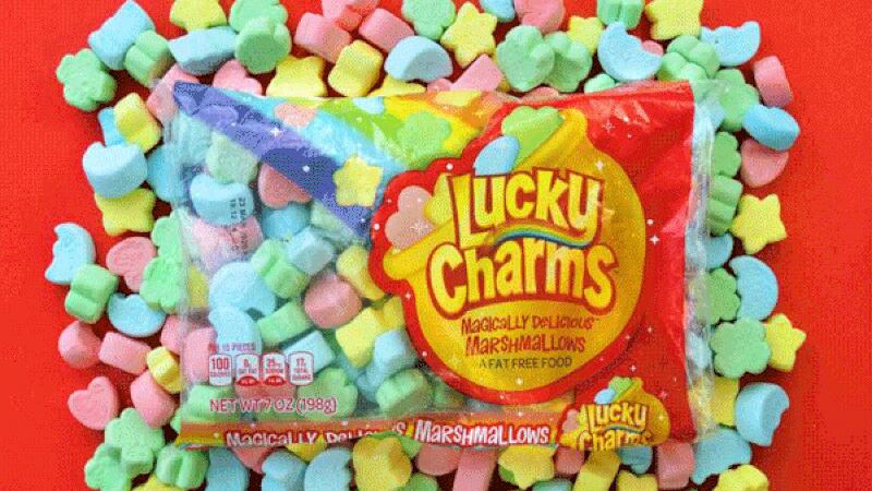 Lucky Charms cereal is about to start selling bags of giant-sized marshmallows.