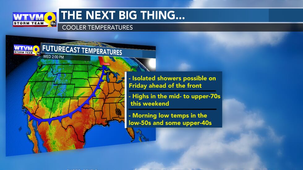 A cold front will be draped across the Midwest on Wednesday, but will move through the...