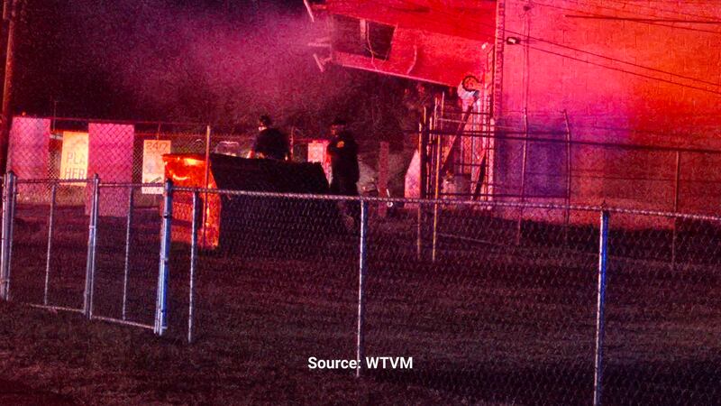 Fire scene on Reese Road in Columbus