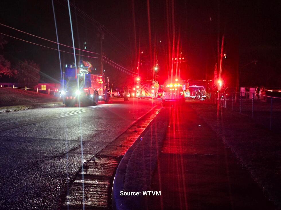 Fire scene on Reese Road in Columbus
