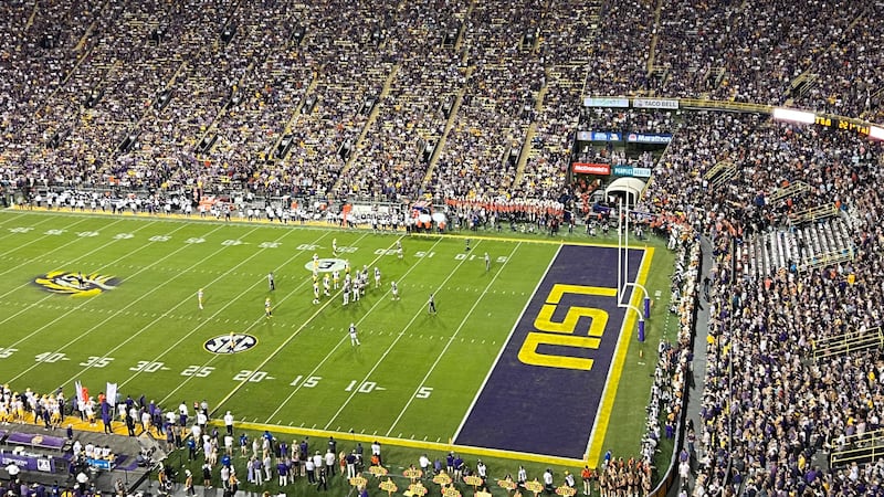 Auburn at No. 22 LSU on Saturday, October 14