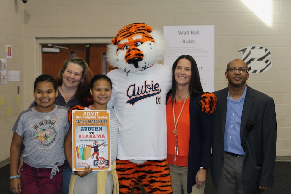 “Be a Champion and Read” contest winner Alysa Hatchet