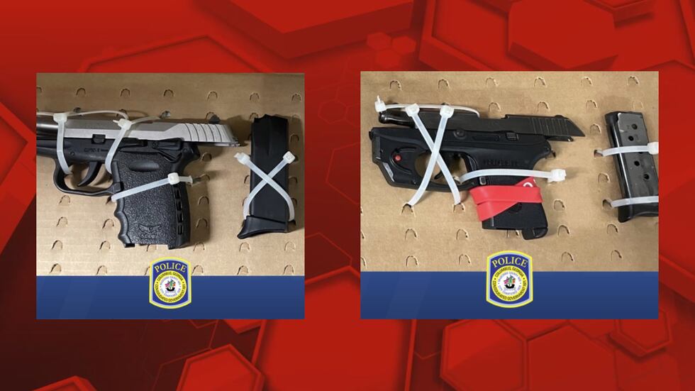 Firearms recovered during Columbus juvenile arrest near Walmart on Gateway Road