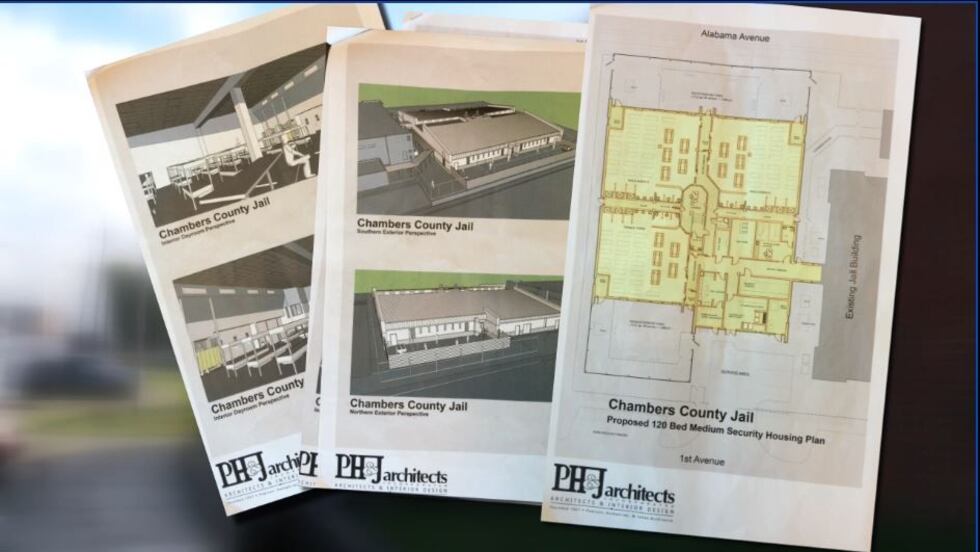 Proposed renovation plans for the Chambers County Jail. (Source: Parker Branton/WTVM)