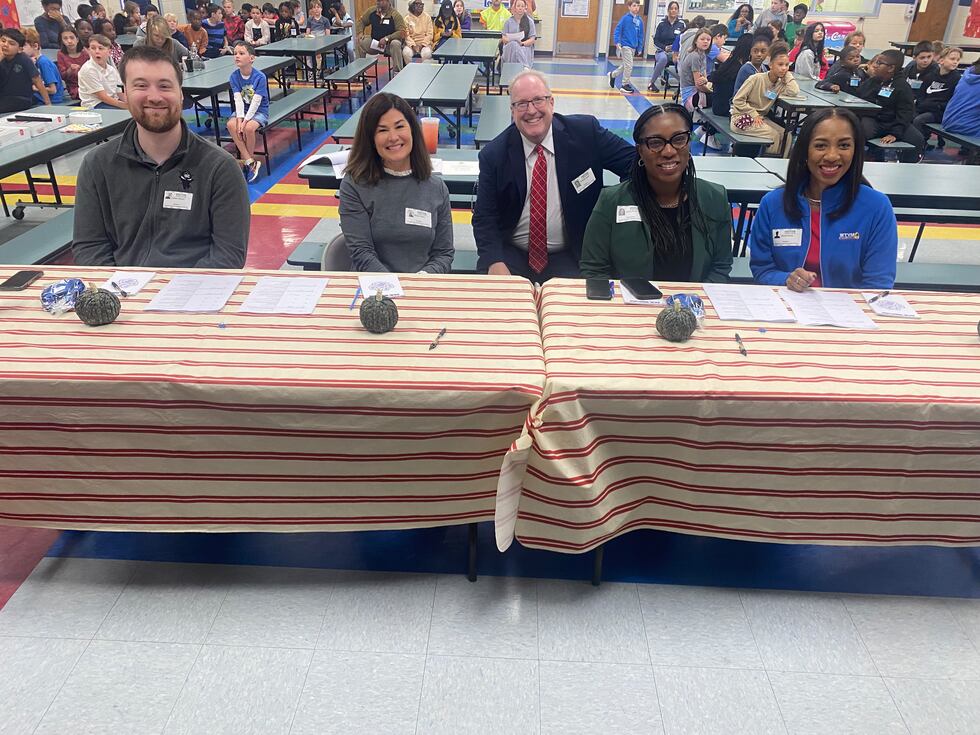 Spelling Bee competition staff