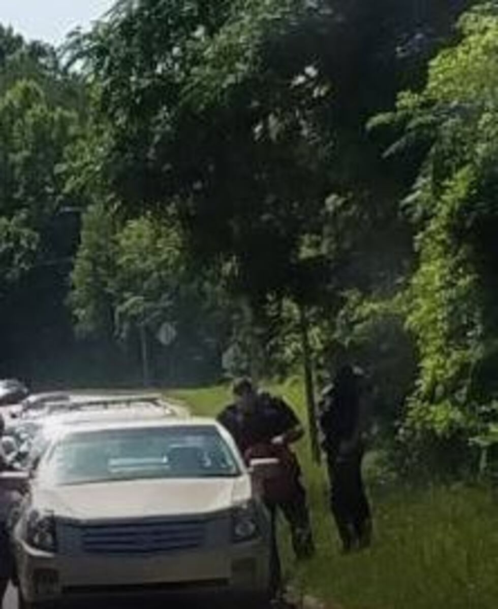 A woman was stranded on a very busy roadway after running out of gas. Two LaGrange police...